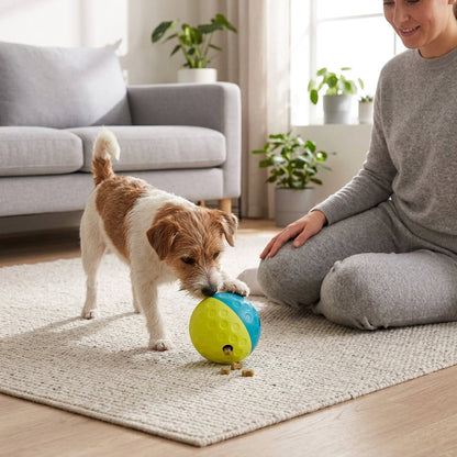 Treat Tumble Puzzle Ball – 4.8" Interactive Kibble & Treat Dispenser for Dogs | Paws Palace