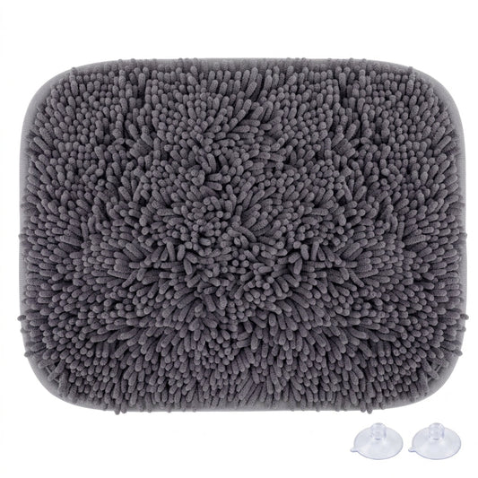 Interactive Dog Snuffle Mat – 17" × 21" Treat-Hiding Puzzle Feeding Mat (Grey) | Paws Palace