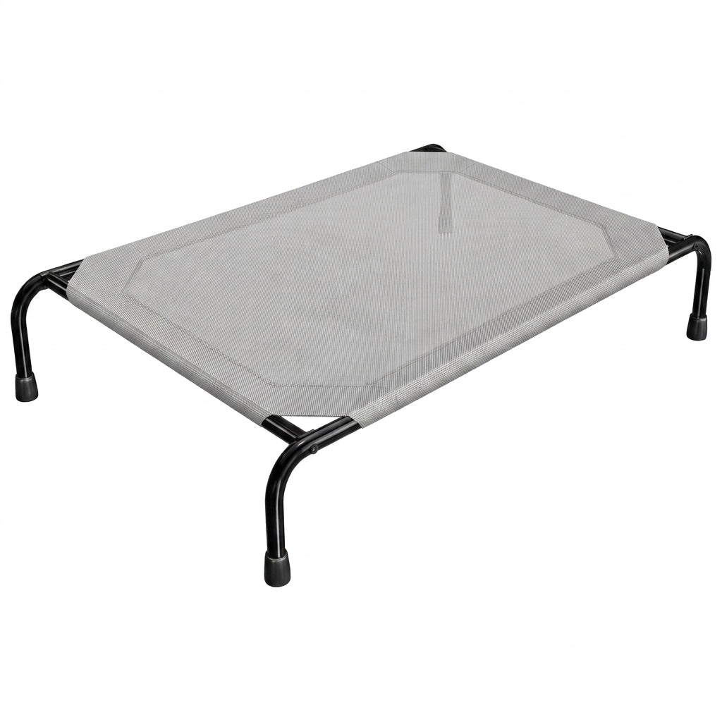 Elevated Cooling Dog Bed – 47.75" Large Outdoor & Indoor Dog Cot (Grey) | Paws Palace