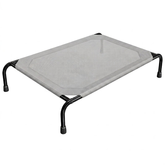 Elevated Cooling Dog Bed – 47.75" Large Outdoor & Indoor Dog Cot (Grey) | Paws Palace